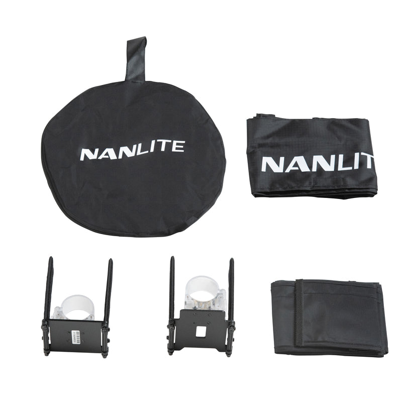 NANLITE PavoTube II 30C専用 グリッド付きバーンドア BD-PTII30C+EC