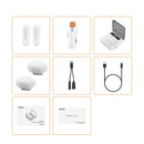 COMICA Vimo S-UC ホワイト ワイヤレスマイク ラベリアマイク ノイズキャンセリング モニター 2.4GHz 伝送距離200m スマートフォン タブレット PC対応 Type-C 充電ケース付き 国内正規品