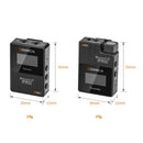 COMICA BoomX-D PRO D2 ワイヤレスカメラマイク ビデオマイク ワイヤレスラベリアマイク 2.4G無線 2台送信機 1台受信機セット 国内正規品