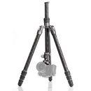 BENRO FRHN24CVX25 ベンロ ライノ カーボン三脚 ボール雲台 耐荷重18kg 最大脚径28.6mm ローアングル撮影 2型 4段 一脚 コンパクト アルカスイス互換 国内正規品