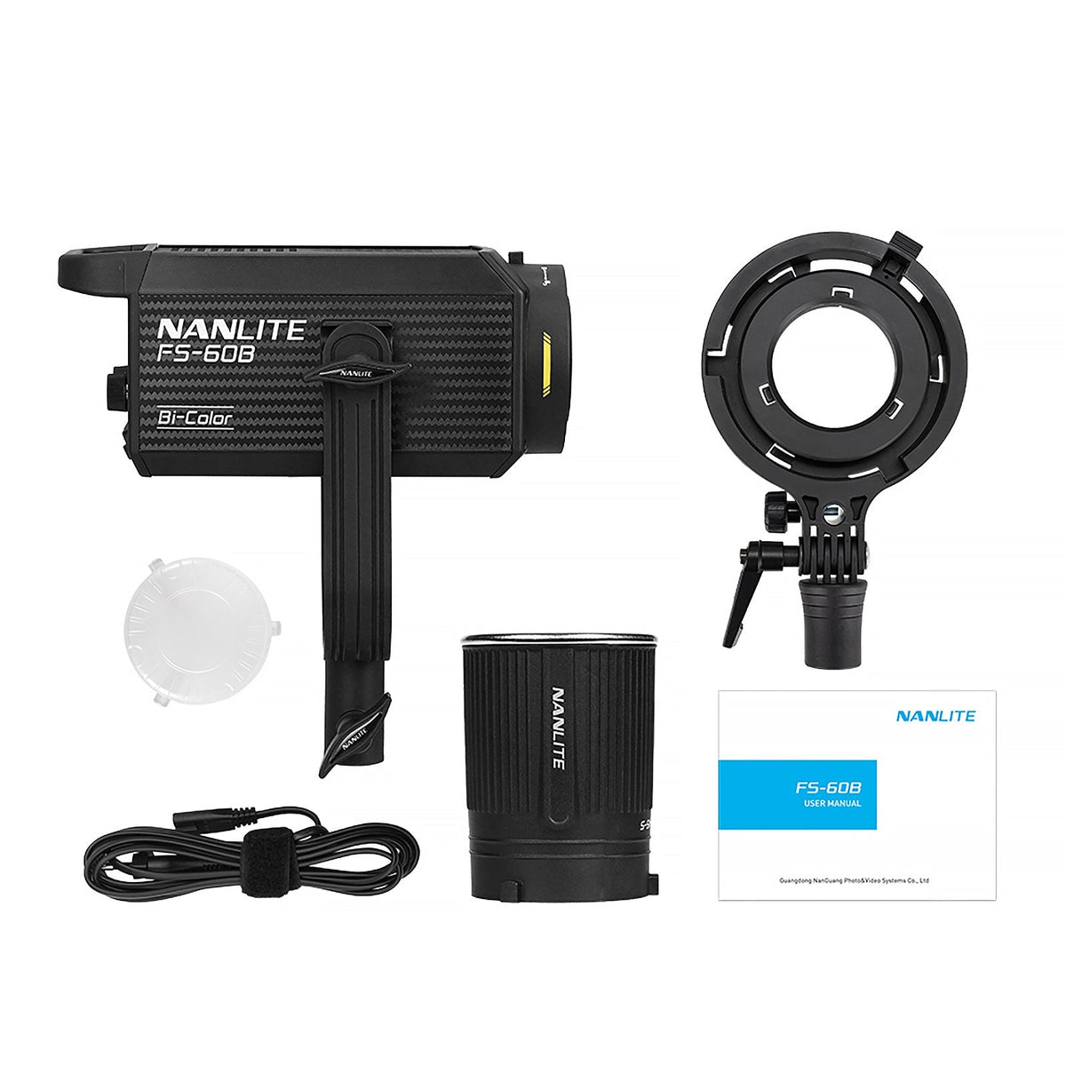 【美品】NANLITE FS-60B Nanlite FS-60B Bi-Color Studio Spotlight FS60B B&H Photo Video