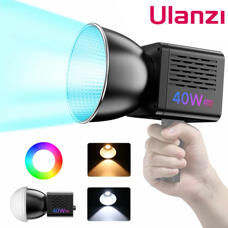 Ulanzi 40W RGBLEDライト 撮影用ライト 50W 色温度2500-6500K CRI95 TLCI96 L024