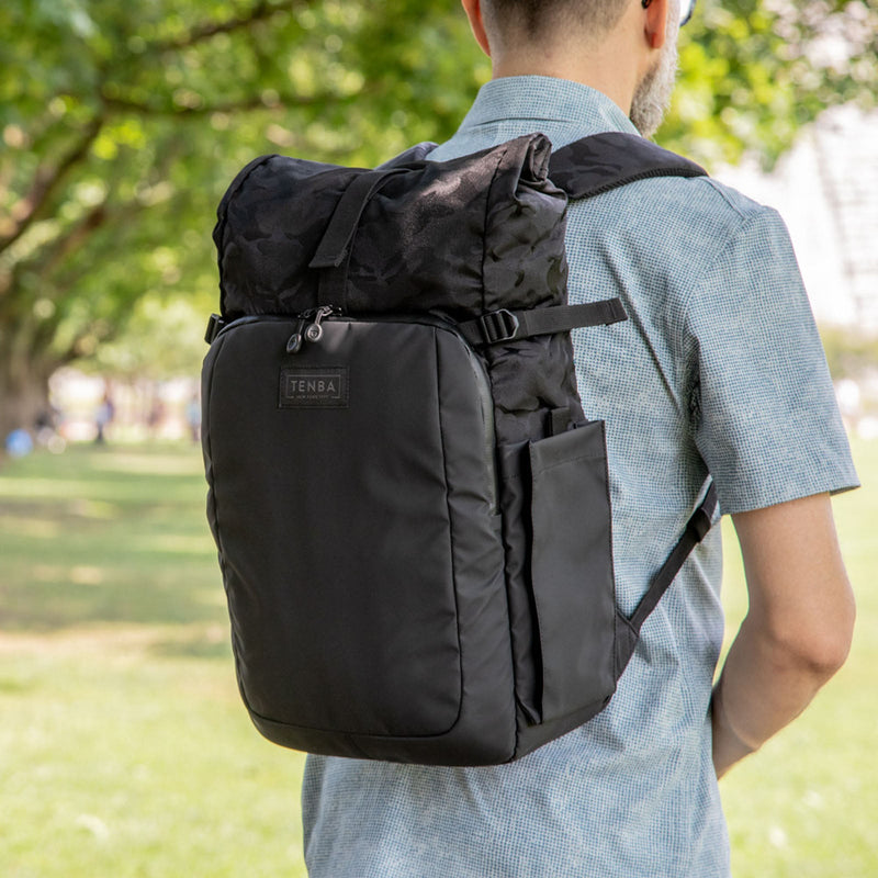 TENBA Fulton v2 All Weather Backpack  テンバ フルトン バックパック 14L ブラック/ブラックカモ カメラバッグ リュック V637-735 国内正規品