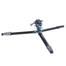 BENRO TCBA15FS20PROC シアンバード カメラ用三脚 アルミ合金 自由雲台 ビデオ雲台 耐荷重4.5kg  5段 レバー式ロック 国内正規品