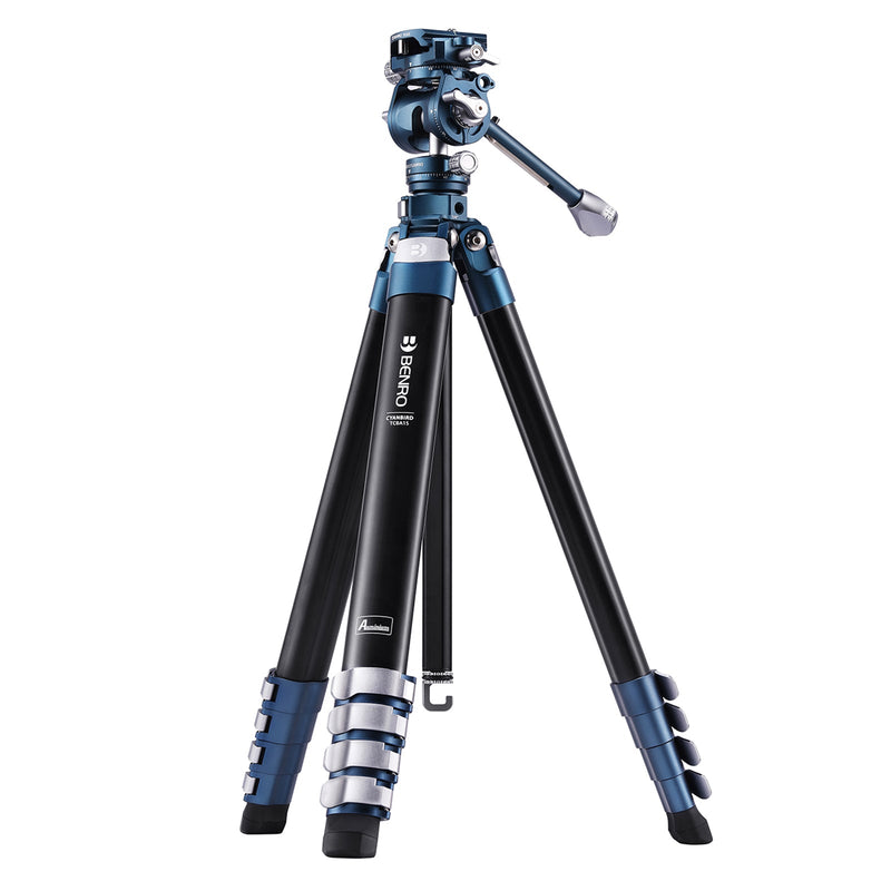 BENRO TCBA15FS20PROC シアンバード カメラ用三脚 アルミ合金 自由雲台 ビデオ雲台 耐荷重4.5kg  5段 レバー式ロック 国内正規品