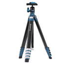 BENRO TCBH15N00P シアンバード カーボン/アルミ三脚 カメラ用三脚 自由雲台 耐荷重4kg 5段 レバー式ロック 国内正規品