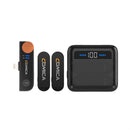 COMICA Vimo S-MI ブラック ワイヤレスマイク ラベリアマイク ノイズキャンセリング モニター 2.4GHz 伝送距離200m  iPhone iPad MFI認定 充電ケース付き 国内正規品