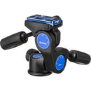 Benro HD3A 3ウェイ雲台 マグネシウム製 PU60プレート付属