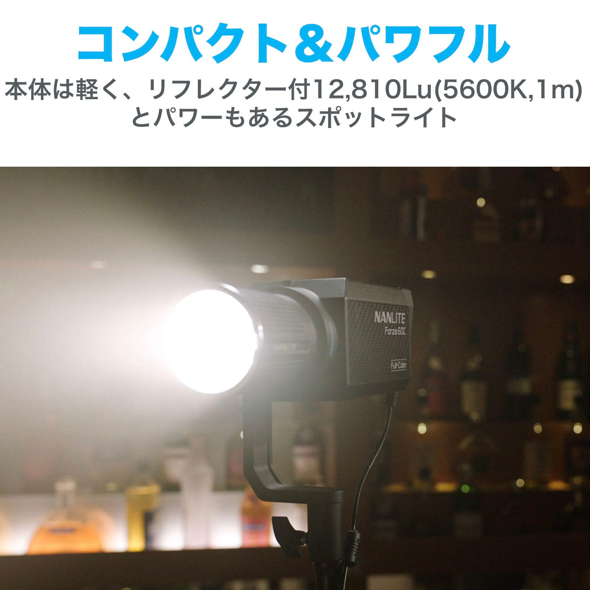 NANLITE Forza 60C 撮影用ライト RGBLAC RGBライト LEDスポットライト
